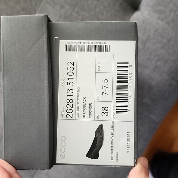 Black ballerina ecco shoes - 7 and 7.5 - Picture 6 of 6